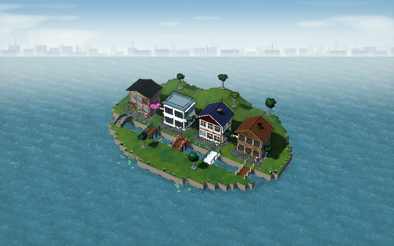 Letting the town settle: a development capture from PixelPunk.