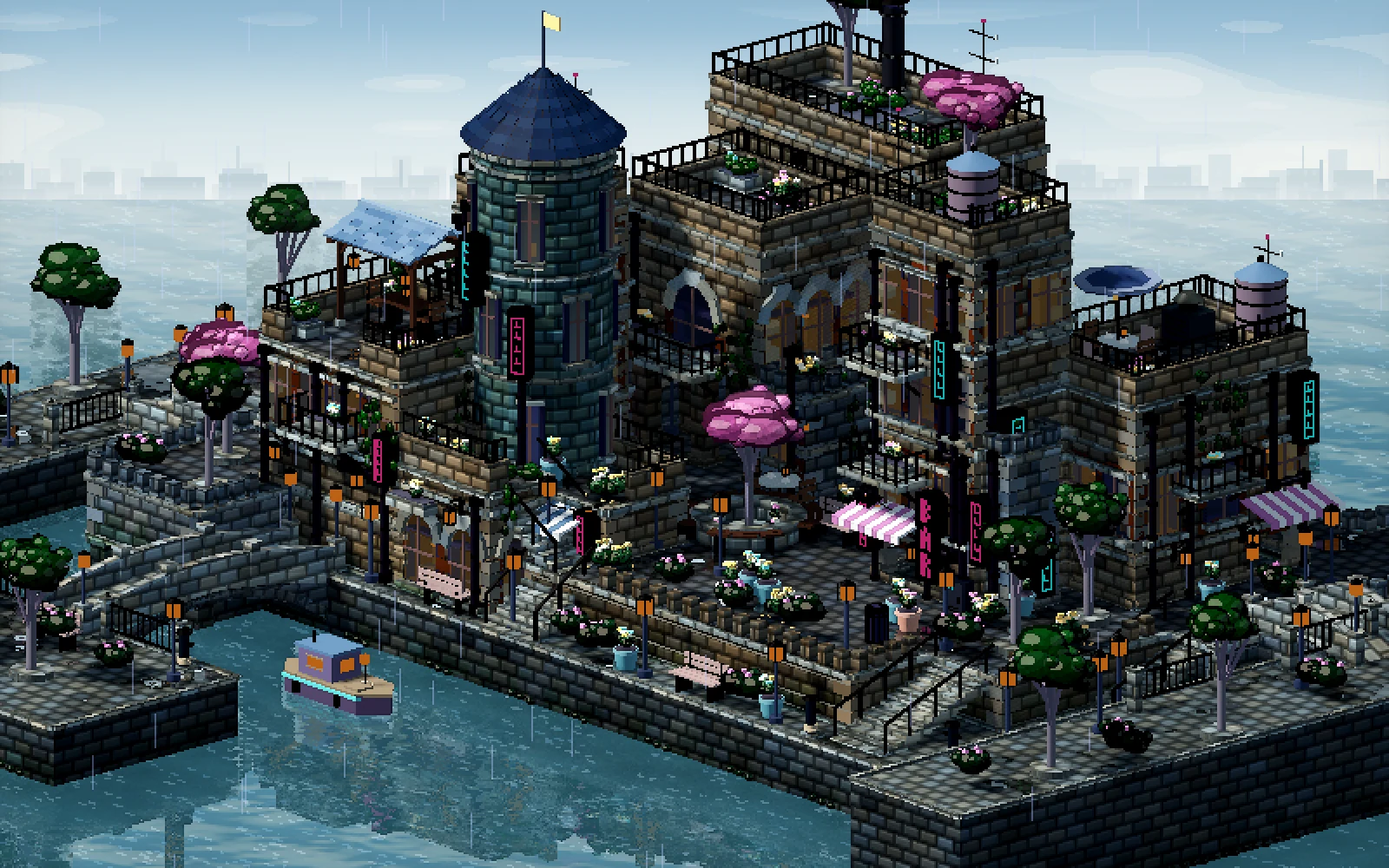Canal quarter in day