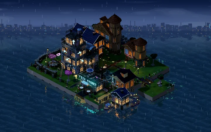 Keep the house in your hand: a capture from the PixelPunk development archive.