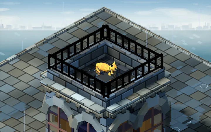 Someone has moved in: a capture from the PixelPunk development archive.
