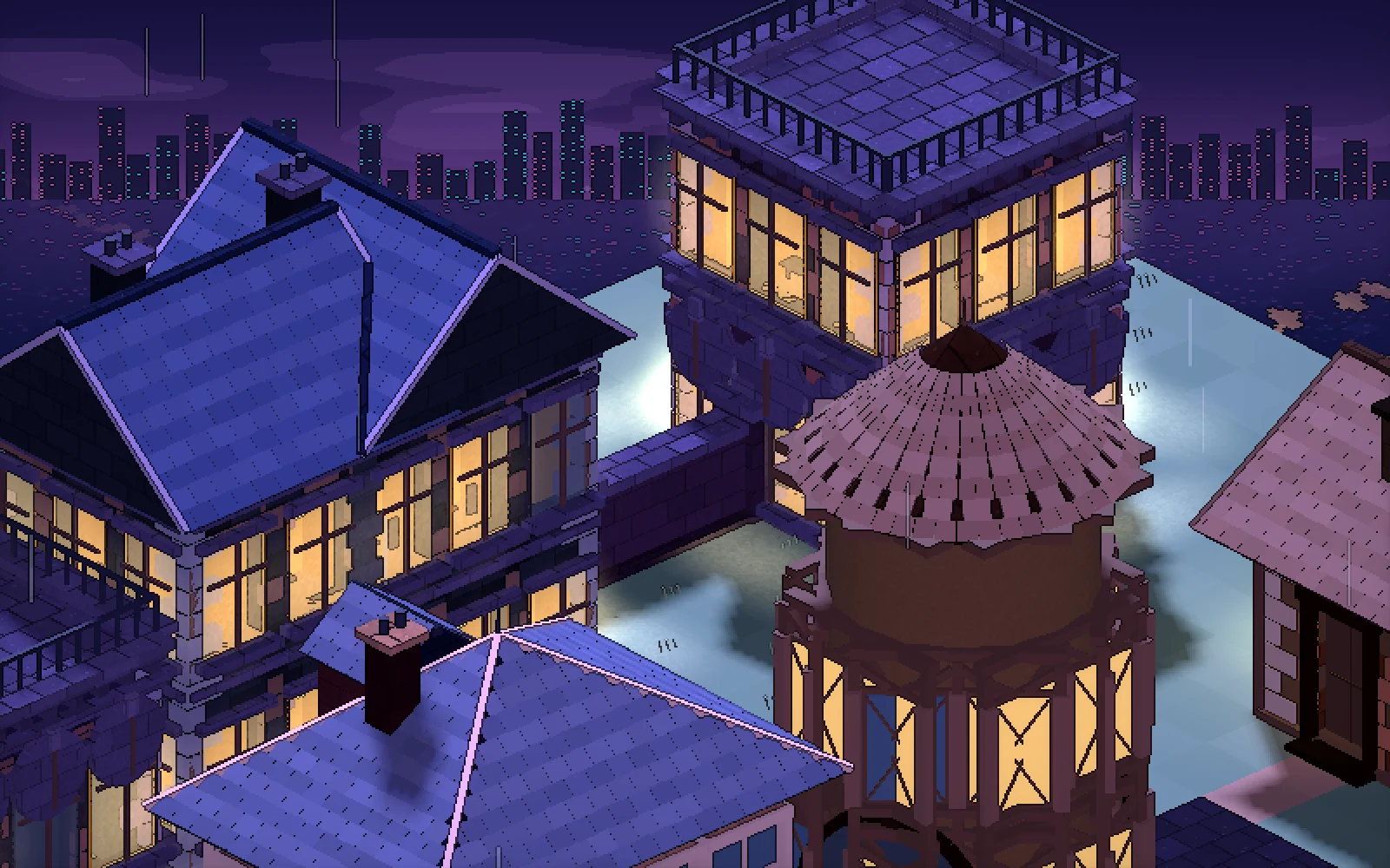 When buildings learned to meet: a development capture from PixelPunk.